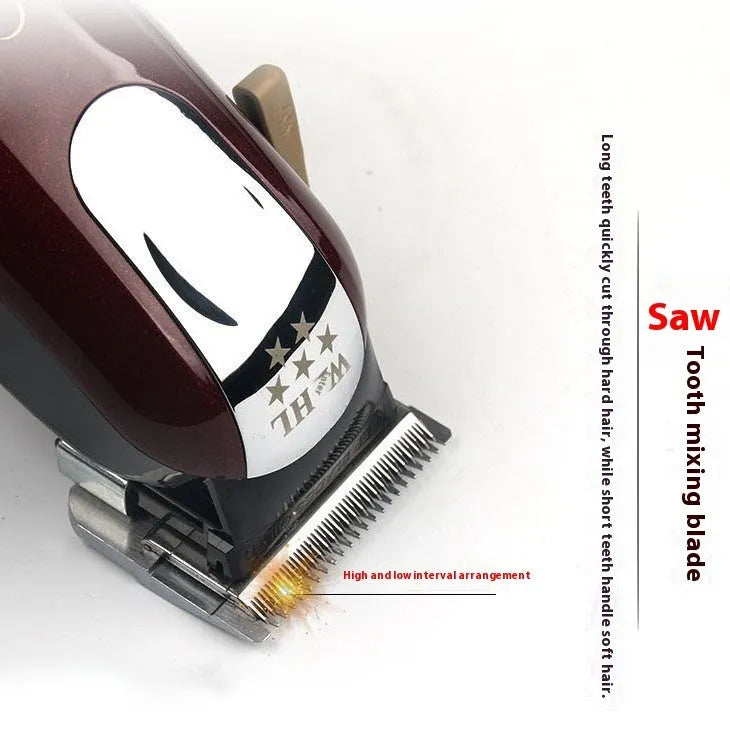Hair clipper and charging stand with stainless steel cutter head for home use