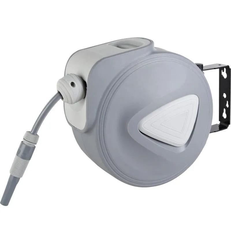 Automatic retractable hose reel with 10m PVC water pipe collector for car washing