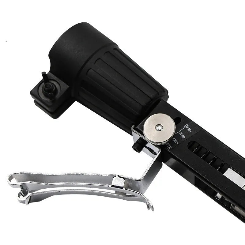 Metal chain screw gun head attachment for electric screwdrivers with storage rack and accessories