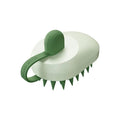 Soft silicone pets hair remover comb and shampoo massage brush handheld grooming tool in blue colour