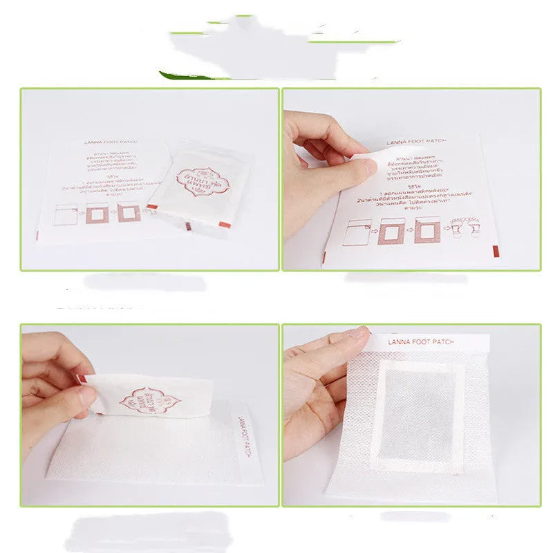 Relieving Fatigue Foot Patch Pack containing 10 individual nourishment patches for general foot care