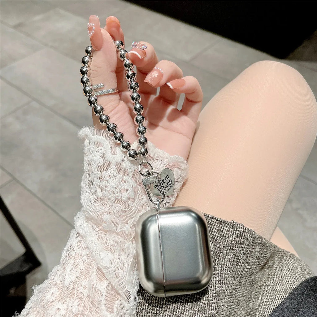 Matte plating TPU protective case for Apple AirPods, shown in a universal design.