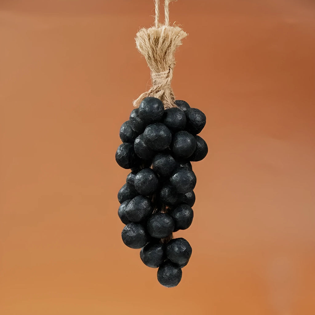 Grape handmade soap bar 120g in packaging with black grape, green grape, purple grape and litchi options