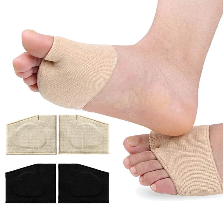 Thumb valgus support sleeve in thickened super soft nylon, unisex adult design, skin colour and black, sizes S L XL