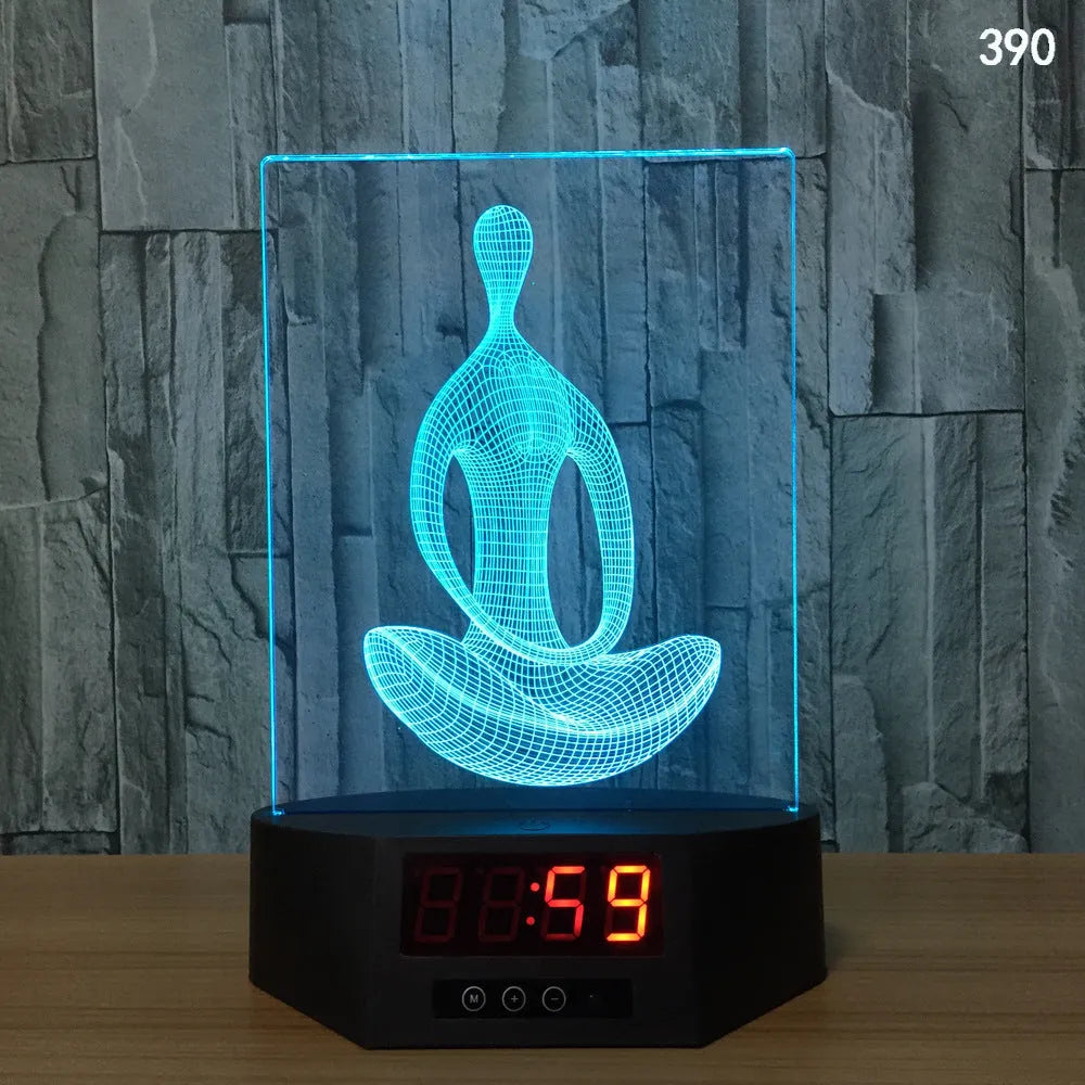 3D dolphin-shaped wireless LED table lamp with remote control on wooden surface