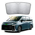 Silver car windshield sunshade for Toyota Noah XOVY 90 series vehicles
