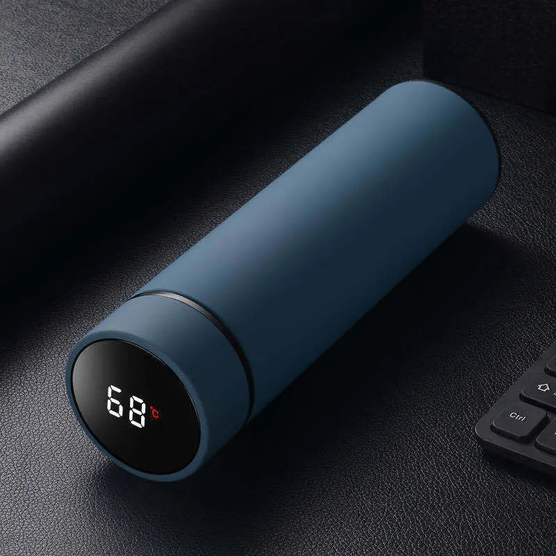 450ml stainless steel vacuum insulated water bottle in straight cup style with arrow-shaped mouth