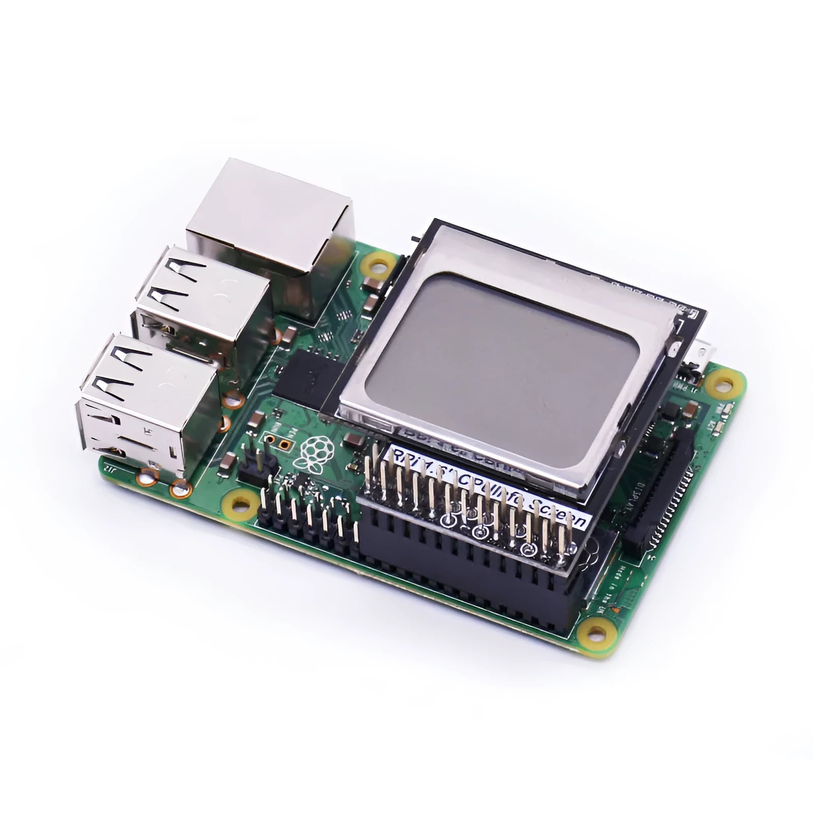 Raspberry Pi 1.6 inch LCD display module with backlight switch for CPU monitoring
