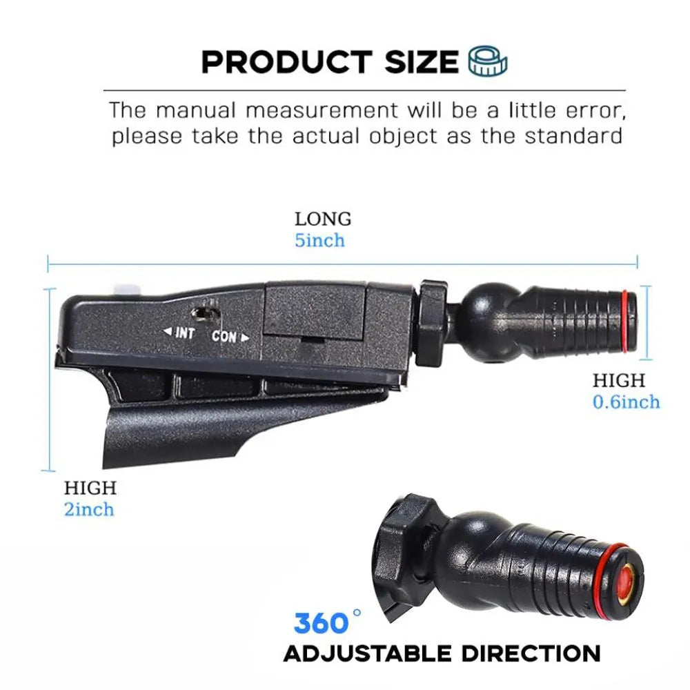 Black golf putter laser aiming sight accessory mounted on putter shaft for alignment practice