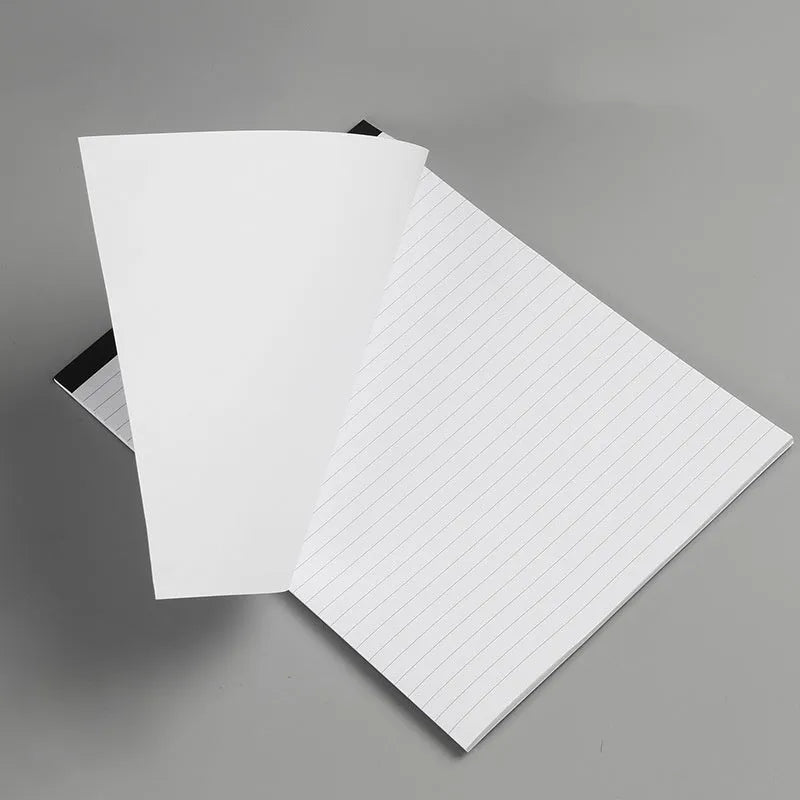 A4 tearable note pad with ivory white pages and paper cover for meeting minutes