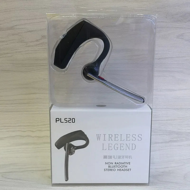 Black sports Bluetooth headphones with battery display and USB charging port