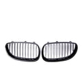 BMW E60 E66 carbon pattern ABS front grille set for 2004-2009 models