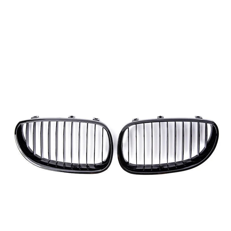 BMW E60 E66 carbon pattern ABS front grille set for 2004-2009 models