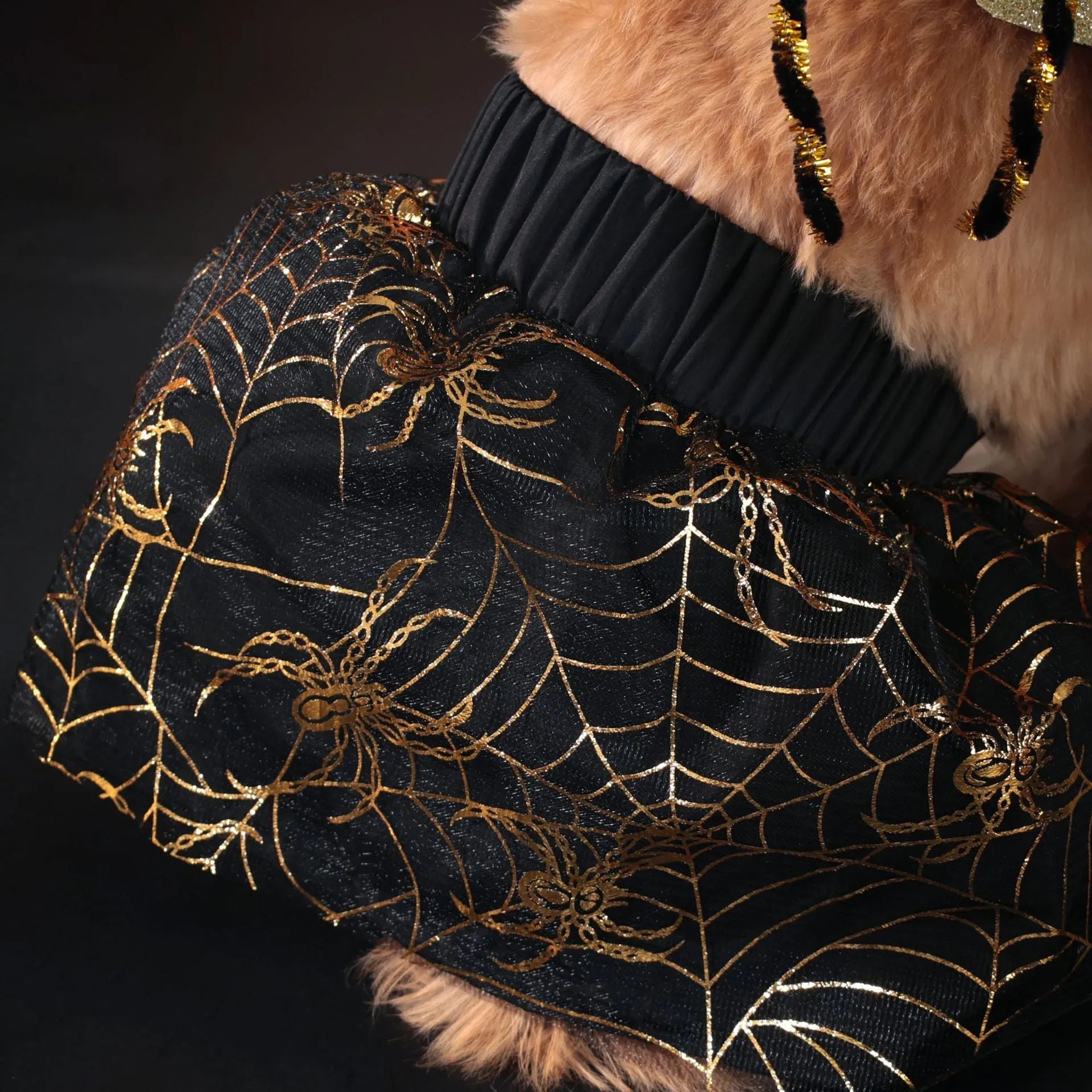 Polyester Halloween dog costume suit available in sizes S, M, L, and XL for canine party wear