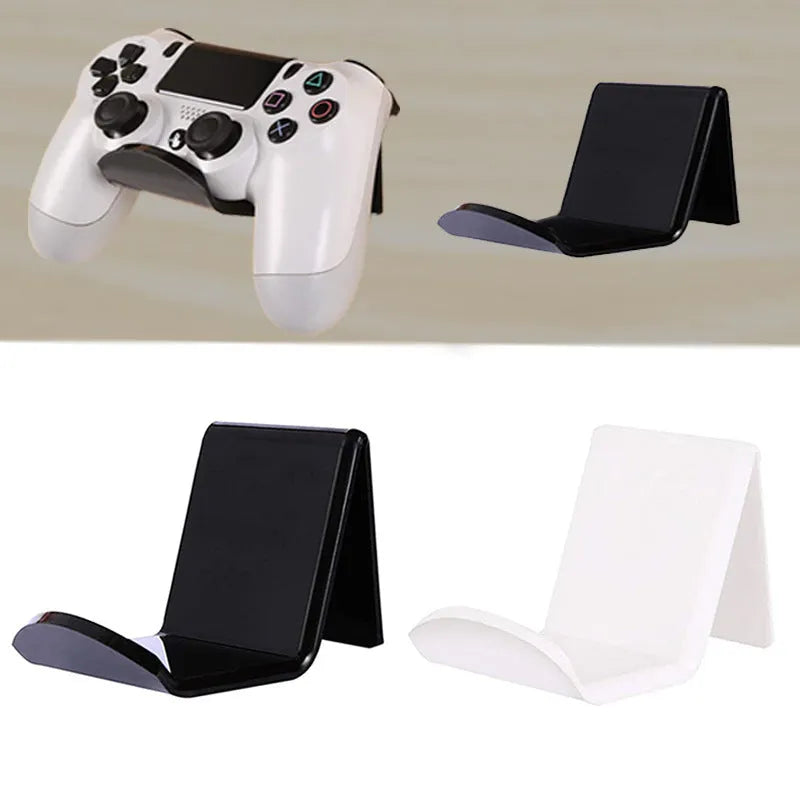 Universal game controller wall bracket mount for PS5 Xbox Switch in black white transparent colours