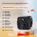 Wireless HD security camera monitor with 360-degree viewing angle on black background