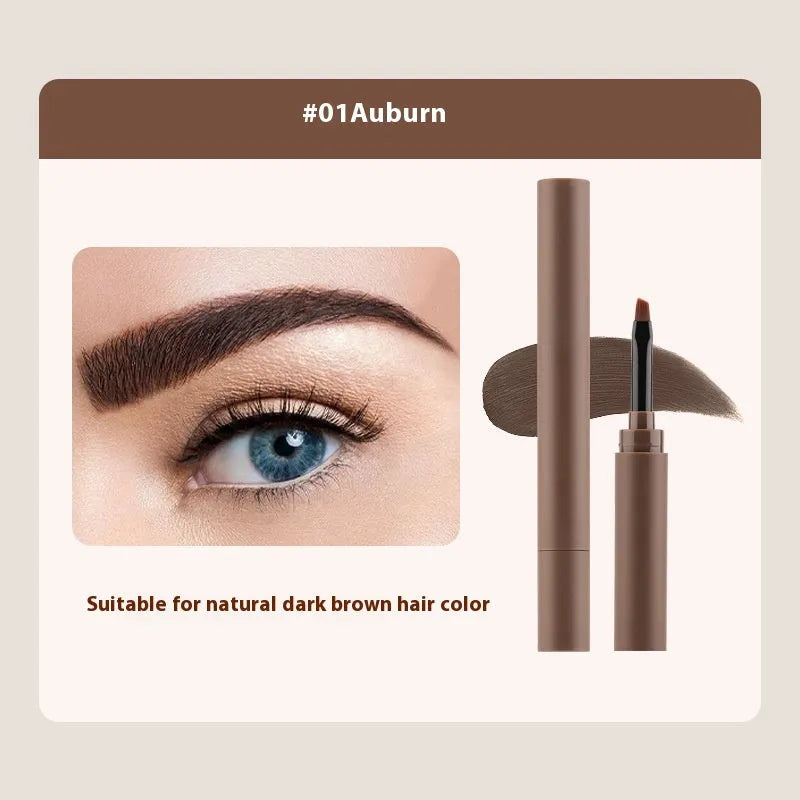Double-headed eyebrow cream pencil in natural colour shades for universal skin type brow shaping