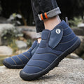 Men's waterproof snow boots in cotton with non-slip rubber soles and artificial plush lining