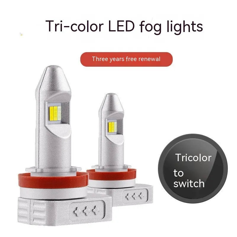 Universal LED fog lamp bulb with aluminium housing for cars and motorcycles