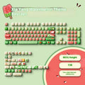 Watermelon theme mechanical keyboard key caps with sublimation printing on five sides