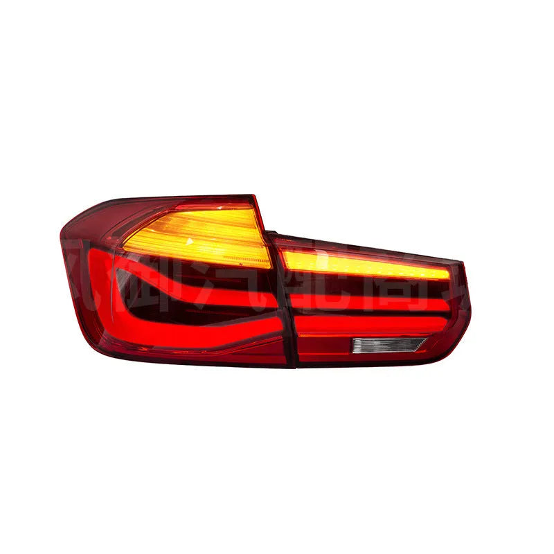 BMW 3 Series tail light assembly with LED running lights in red or smoked black options