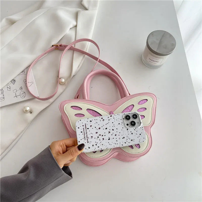 Women's small square crossbody shoulder bag in PU material measuring 27cm by 8cm by 14cm