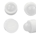White wireless infrared body sensor with compact dimensions for home automation