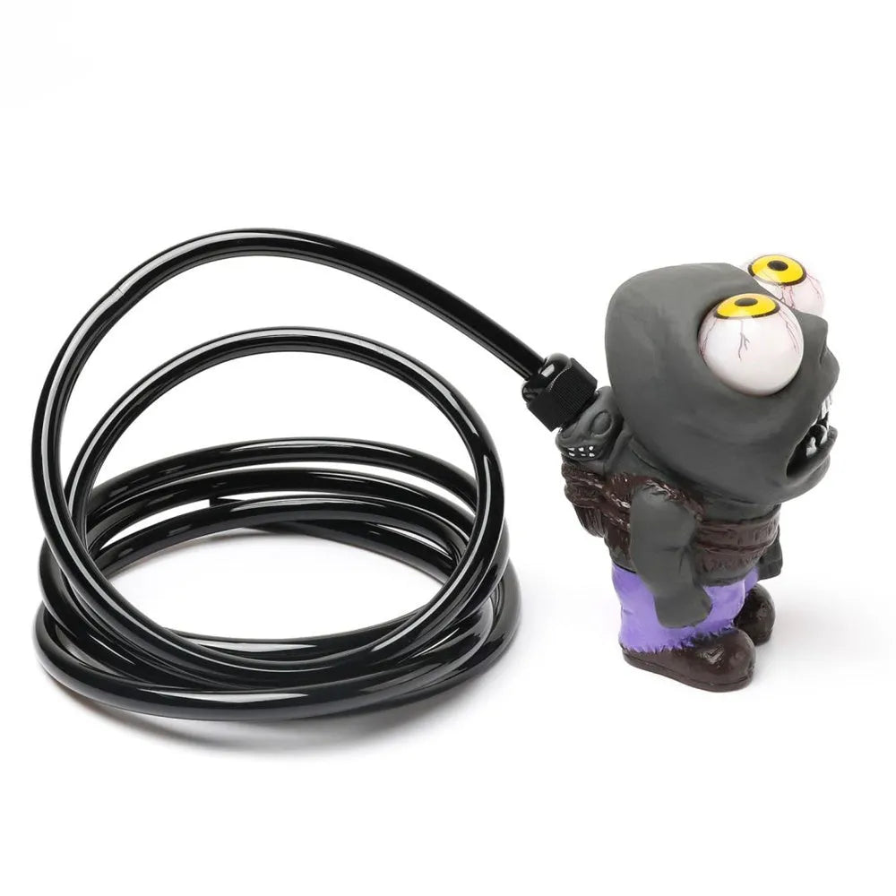 Turbo car decompress ornament kit with eye doll, pressure regulating valve, copper tube, and mounting clips