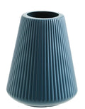 Colourful melamine plastic decorative vase measuring 16cm by 20cm in white, pink, green, or blue