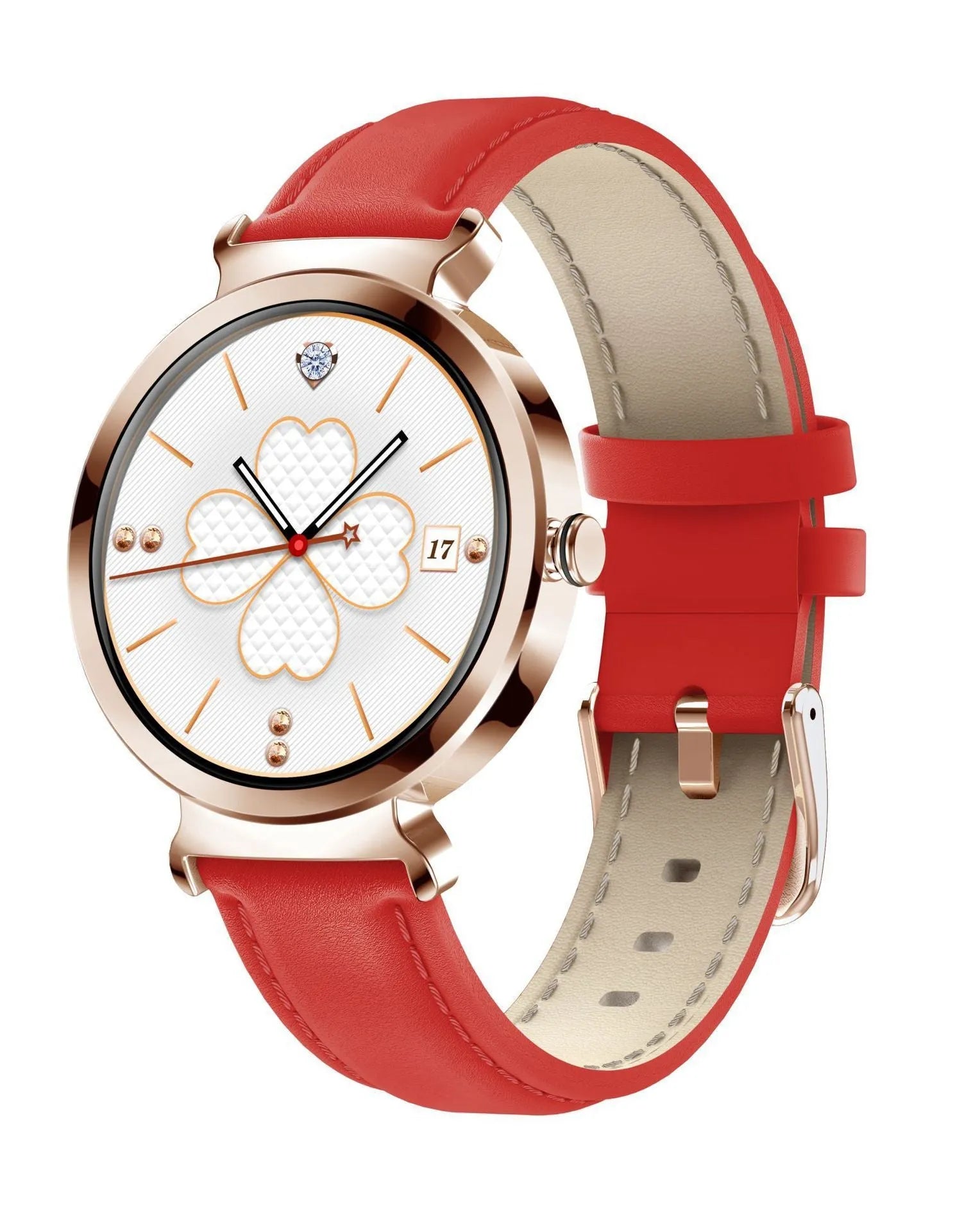 Zinc alloy smart bracelet with 1.28-inch screen and adjustable strap in jewellery watch style