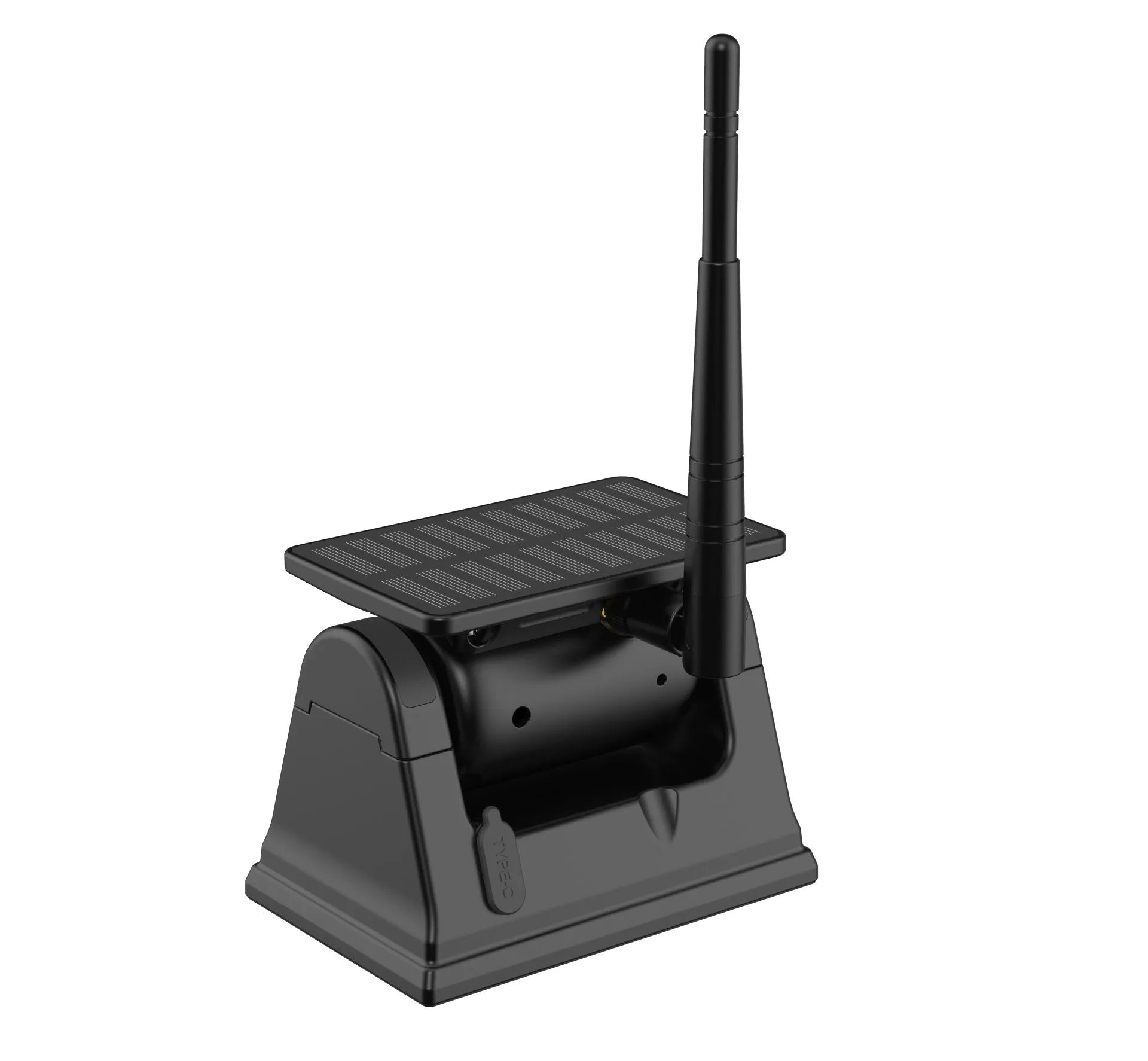 Solar wireless charging reversing camera with aluminium alloy shell and magnet suction mounting