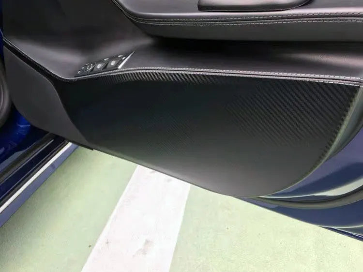 Carbon fibre protective film for Tesla Model S car door control areas