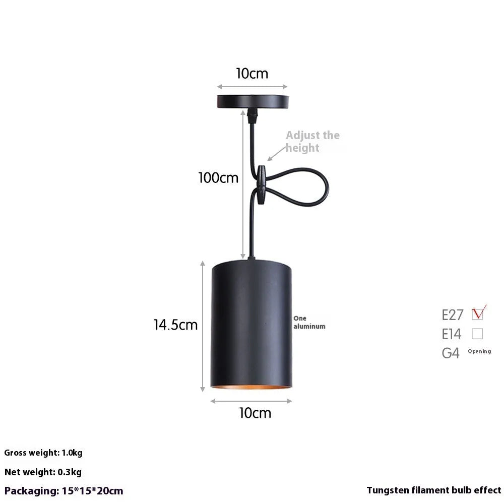 Retro iron chandelier with matte black finish for ceiling mounting