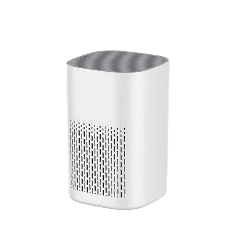 Desktop air purifier with USB power connection and simple design for small space air purification