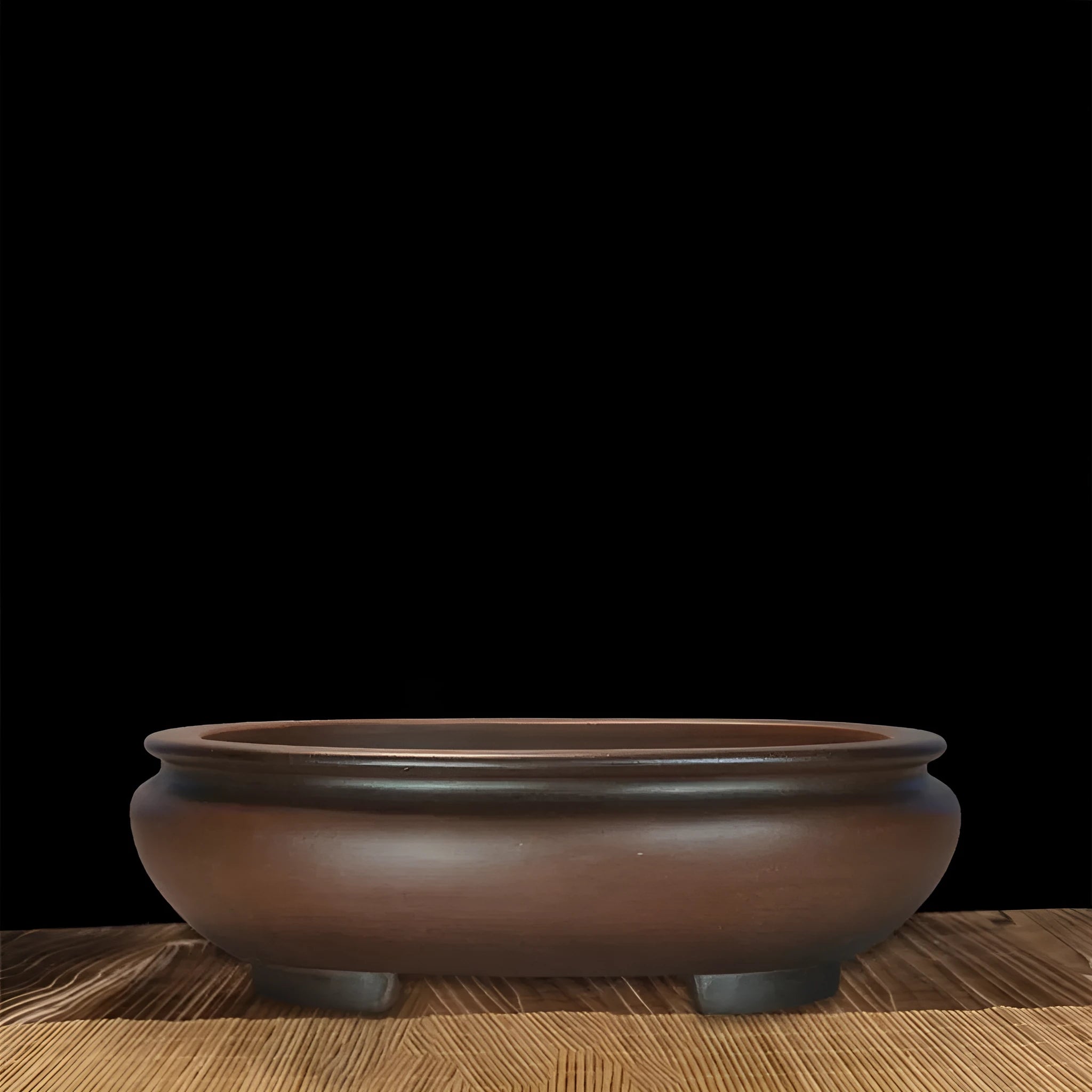 Handmade purple sand flowerpot for indoor desktop display with classical styling