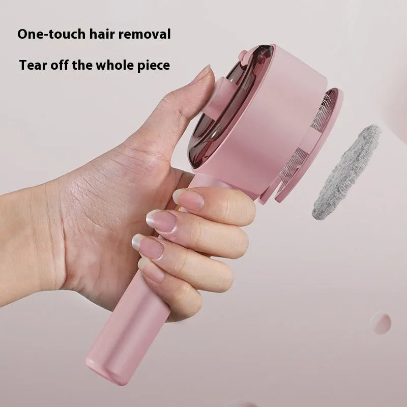 Ceramic white pet grooming brush with spray mist function and UV sterilisation light