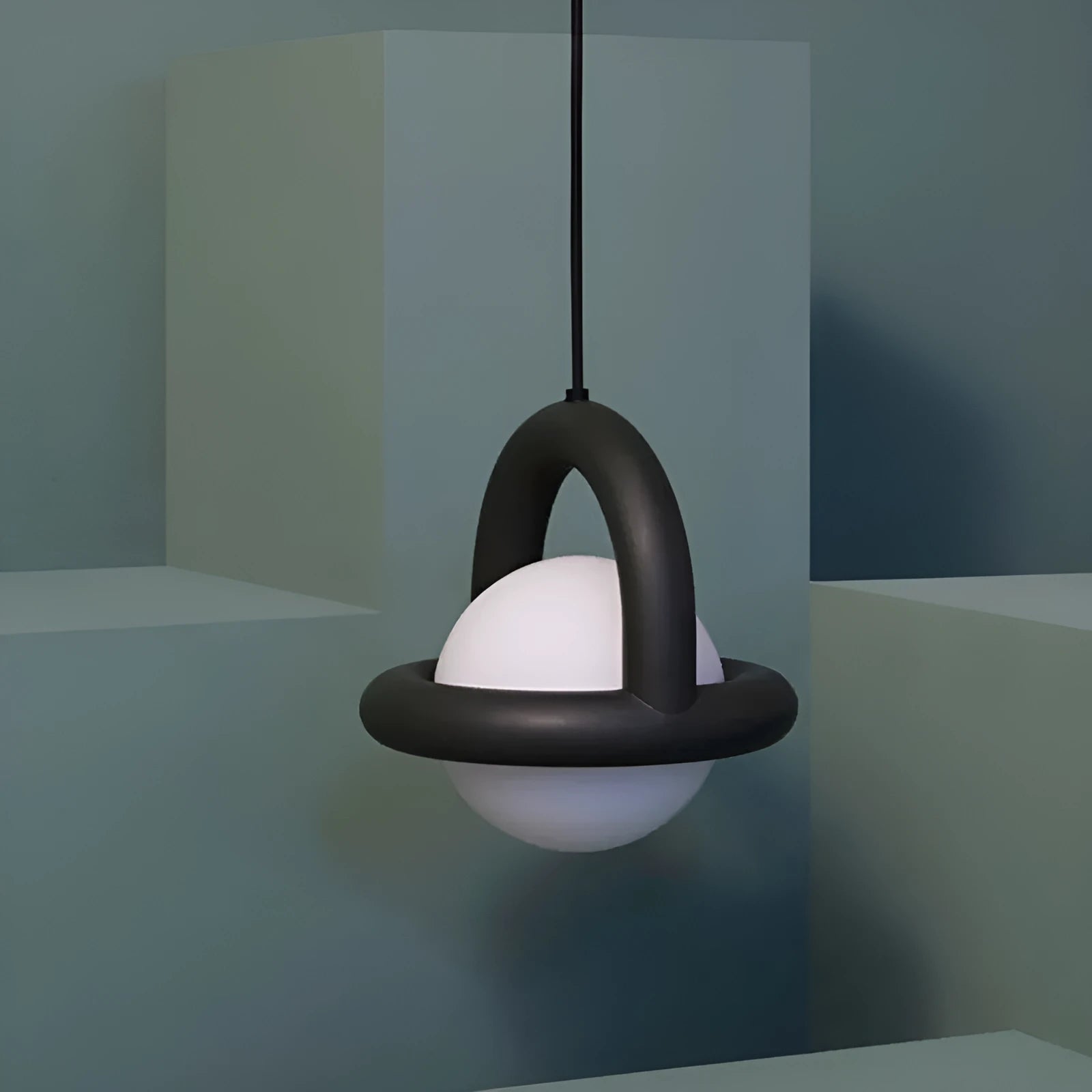 Danish designer Nordic hanging pendant lamp in matte finish