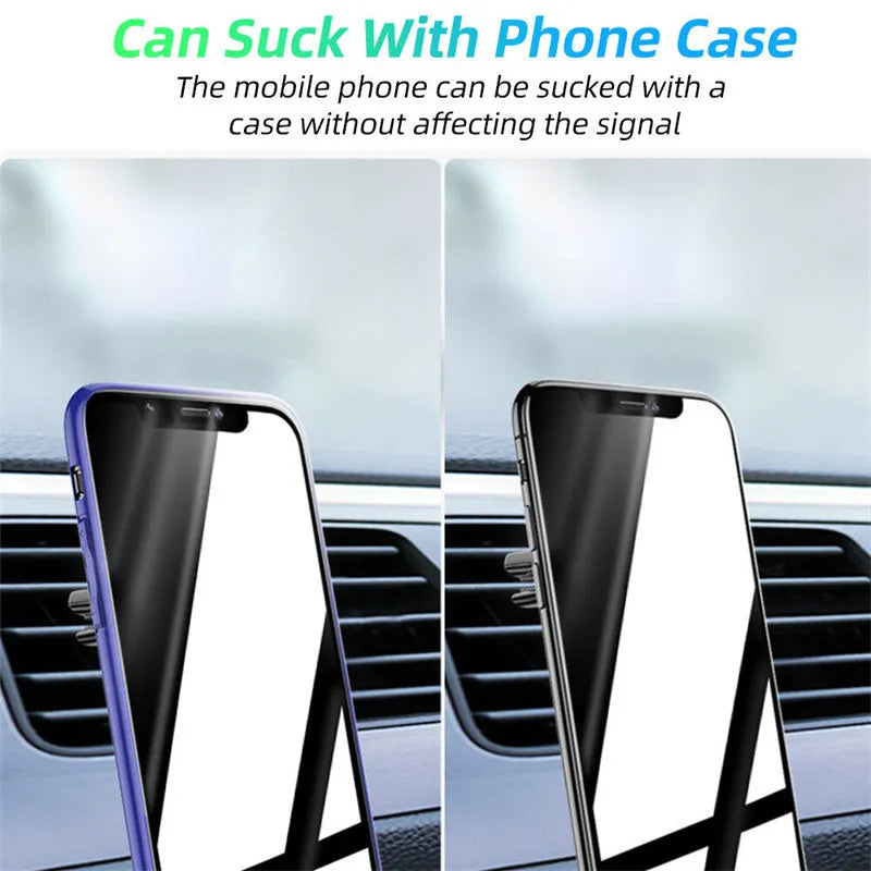 Magnetic car phone holder with fragrance stand attached to vehicle air vent