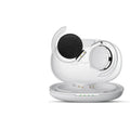 Black and white bilateral stereo wireless Bluetooth earphones with power display and NFC function