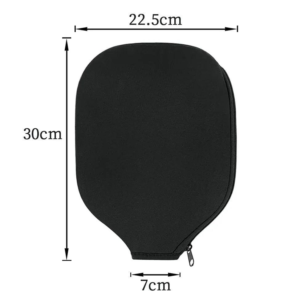 Black neoprene protective sleeve for table tennis rackets