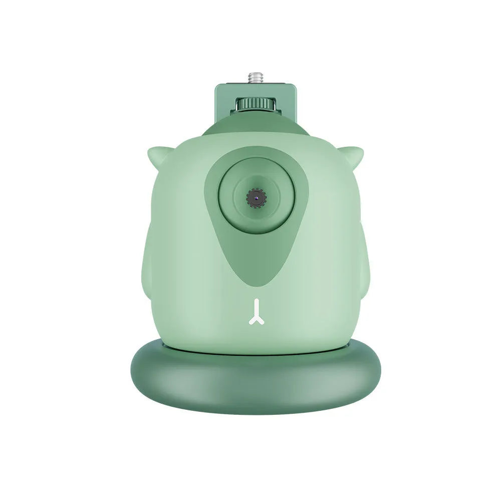 Dark green intelligent gimbal with AI face recognition and 360 rotation for cameras