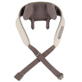 Creamy white rechargeable shoulder and neck kneading massager with infrared function
