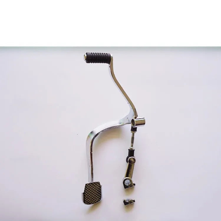 Metal motorcycle gear lever for GS125, 300mm long with coarse and fine teeth.