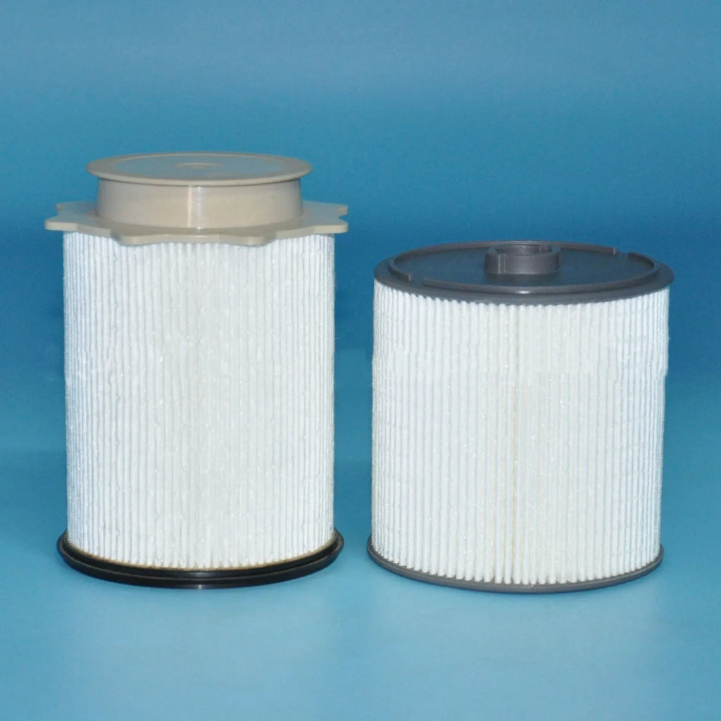 White diesel fuel filter kit for RAM 1500-5500 trucks with chemical fibre filter paper