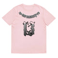 Cotton short sleeve T-shirt in grey colour with round neck and straight cut styling