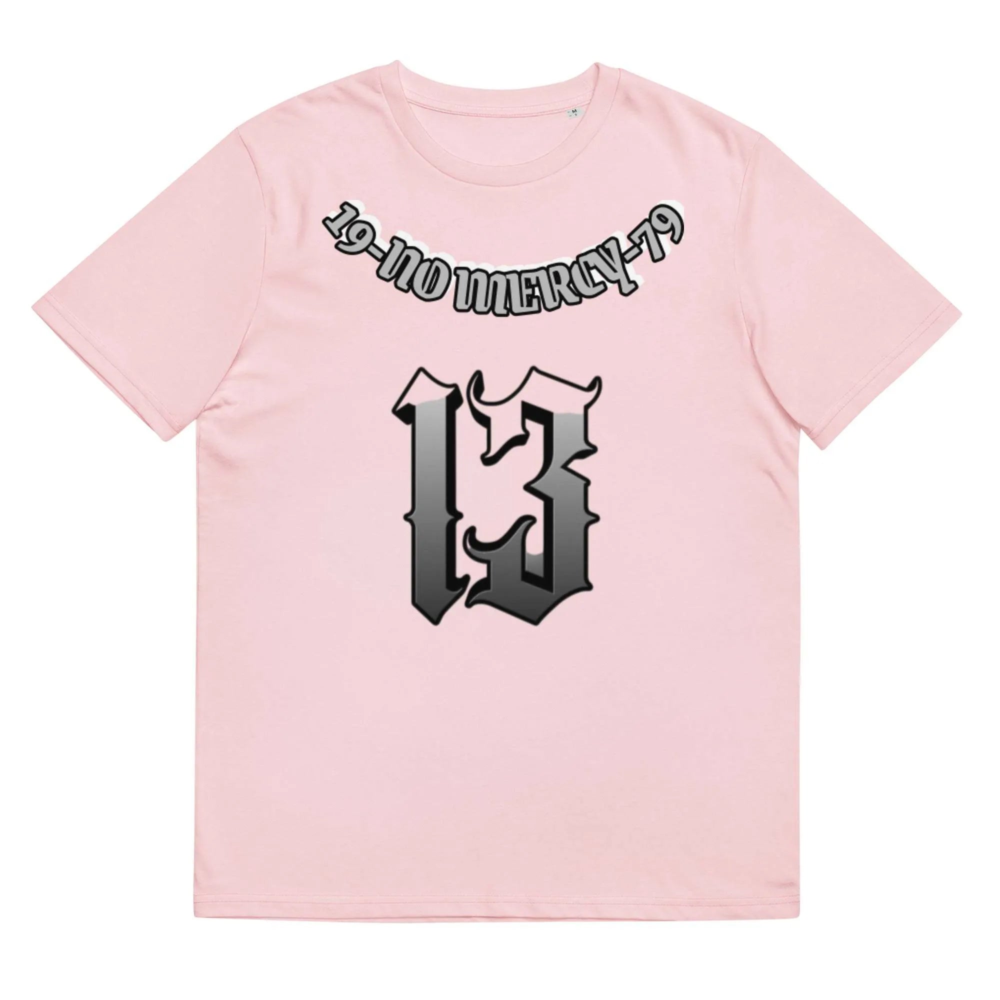 Cotton short sleeve T-shirt in grey colour with round neck and straight cut styling