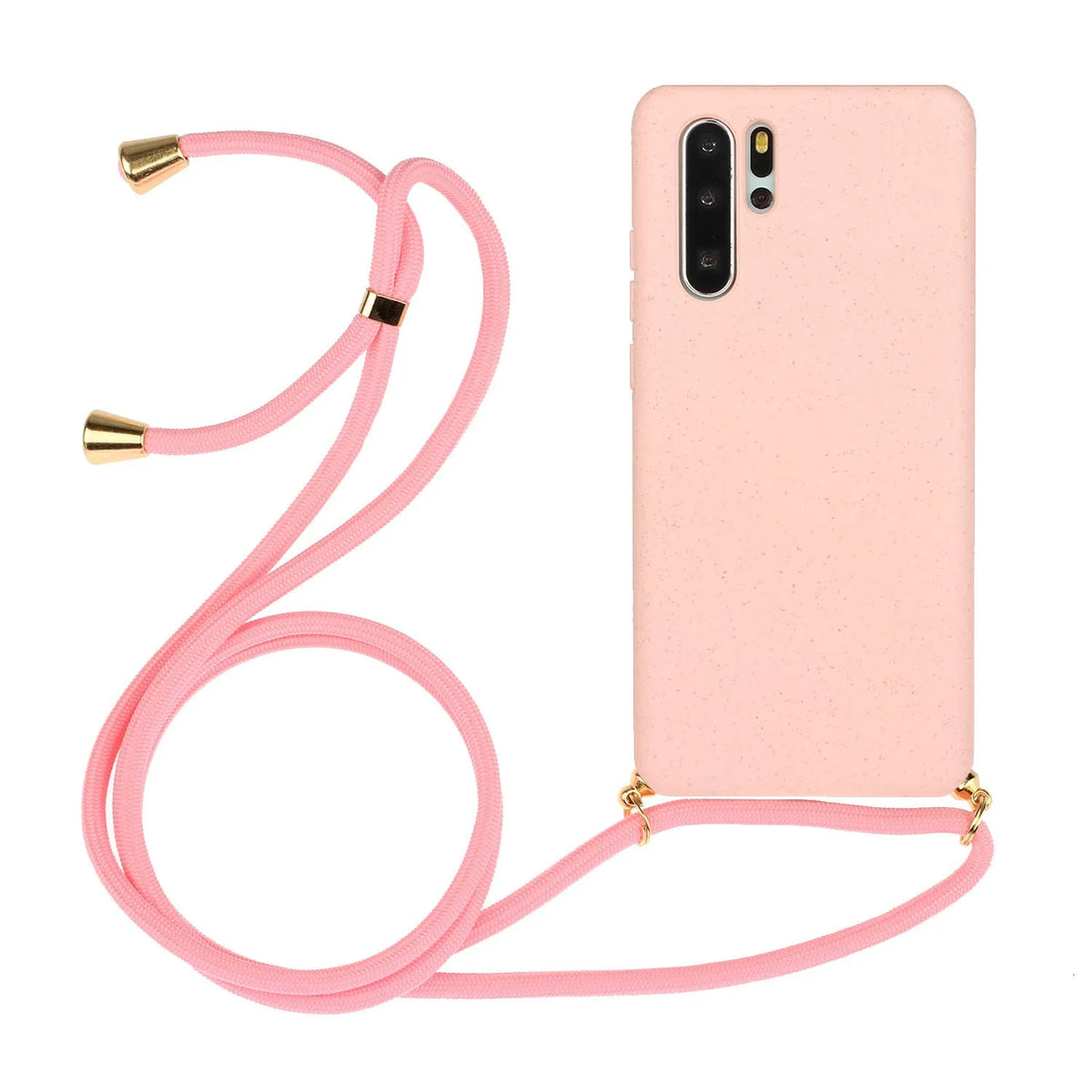 Huawei P30 phone case with wrist lanyard in multiple colours including Army Green with floral design