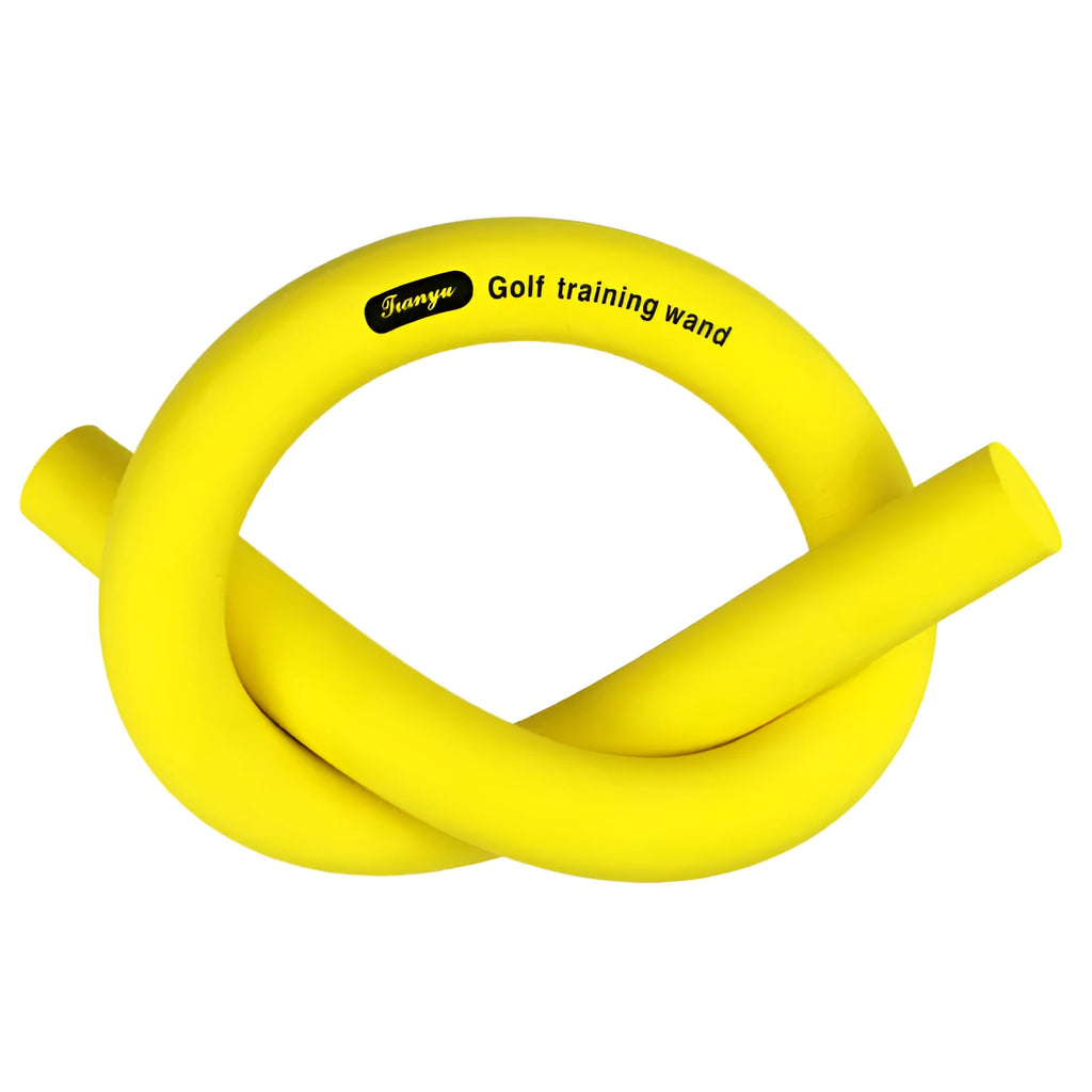 High density foam golf swing practice stick in yellow, blue, or red for training drills