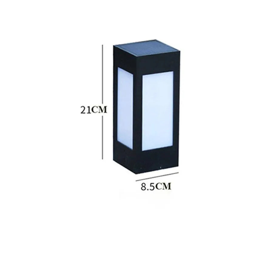 Solar garden lights with LED illumination for outdoor courtyards, tables, and bars
