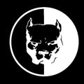 Reflective car sticker with a bulldog superhero dog design, shown in red.
